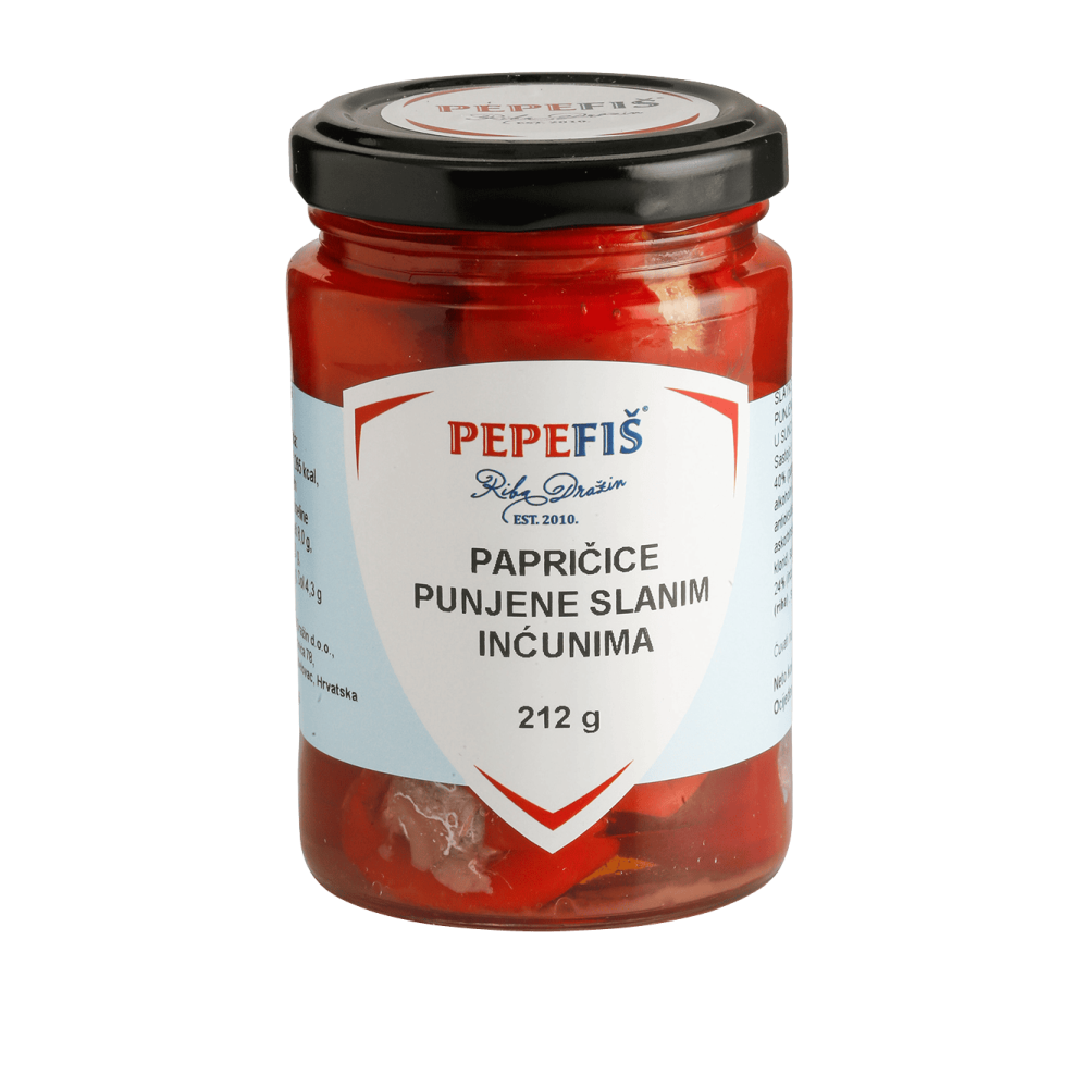 PEPEFIŠ - papricice punjene slanim incunima 212g